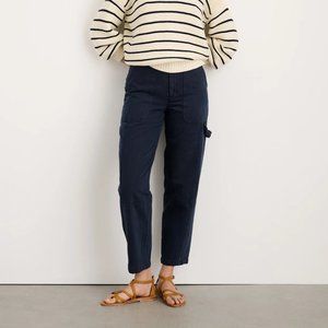 Phoebe Pant in Recycled Denim in Navy Size 10